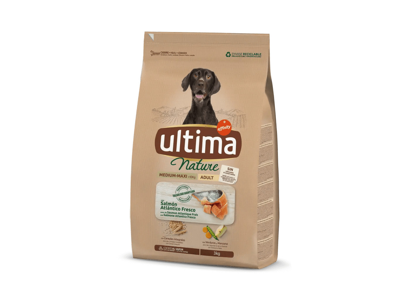 Ração Cão Ultima Nature Salmão 3kg