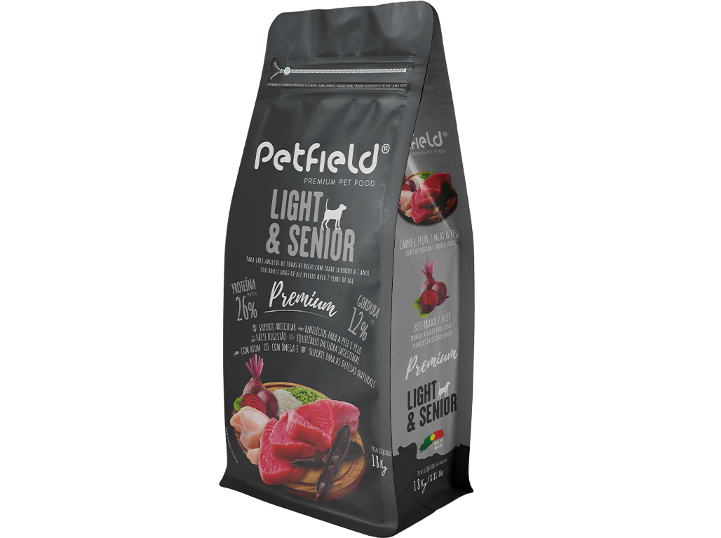 Premium Light & Senior 18 KG Petfield