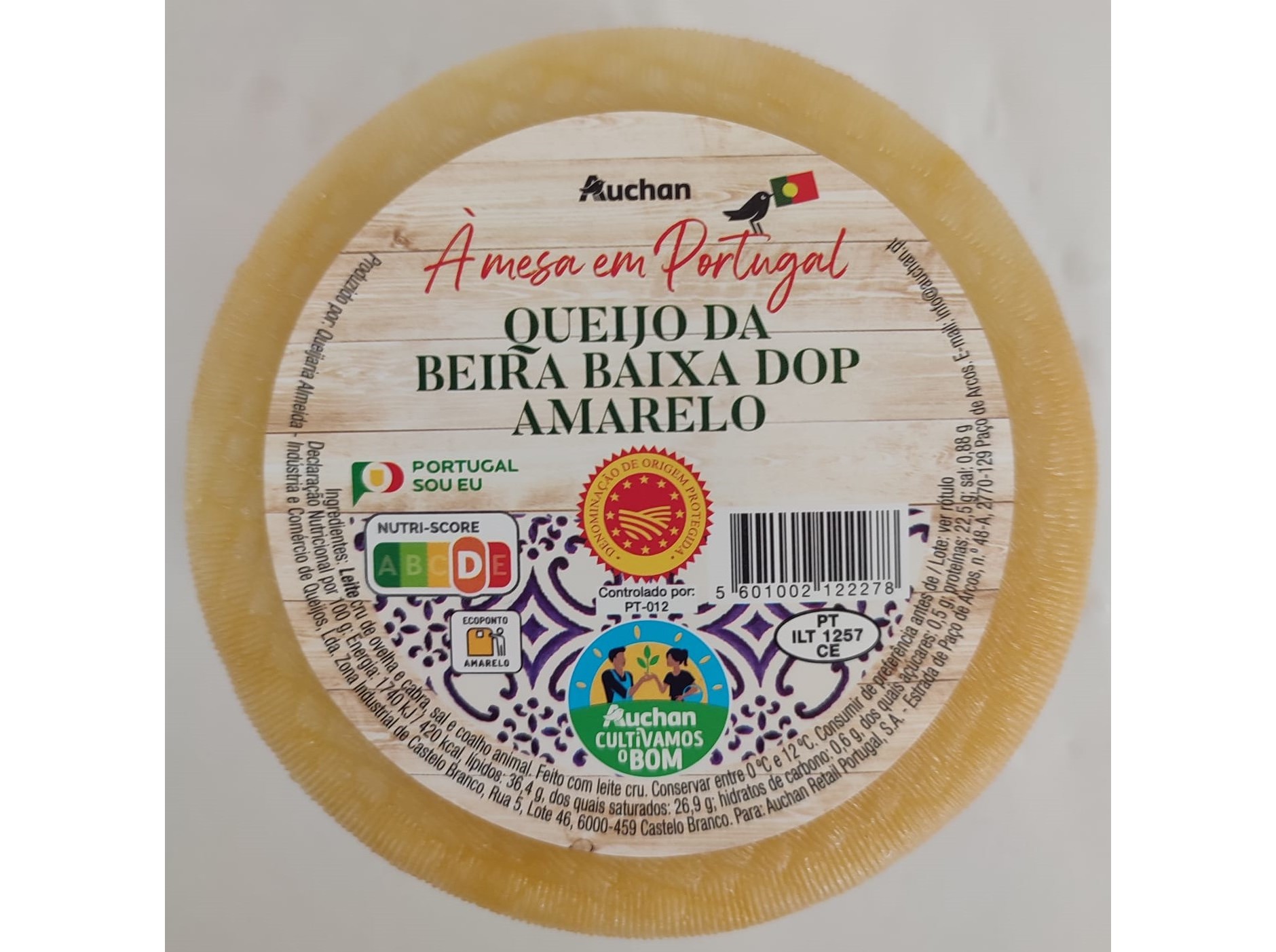 Queijo Amarelo Beira Baixa Dop Auchan Un