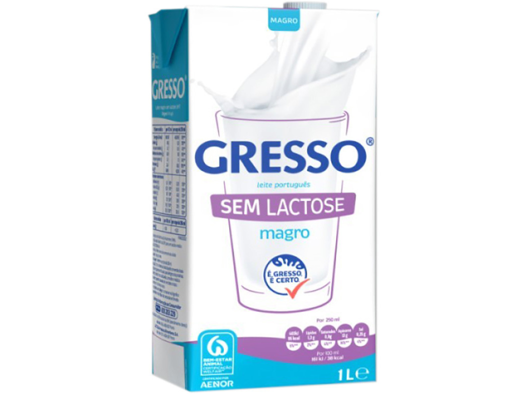 Leite S/lactose Gresso Uht Magro 1 Litro