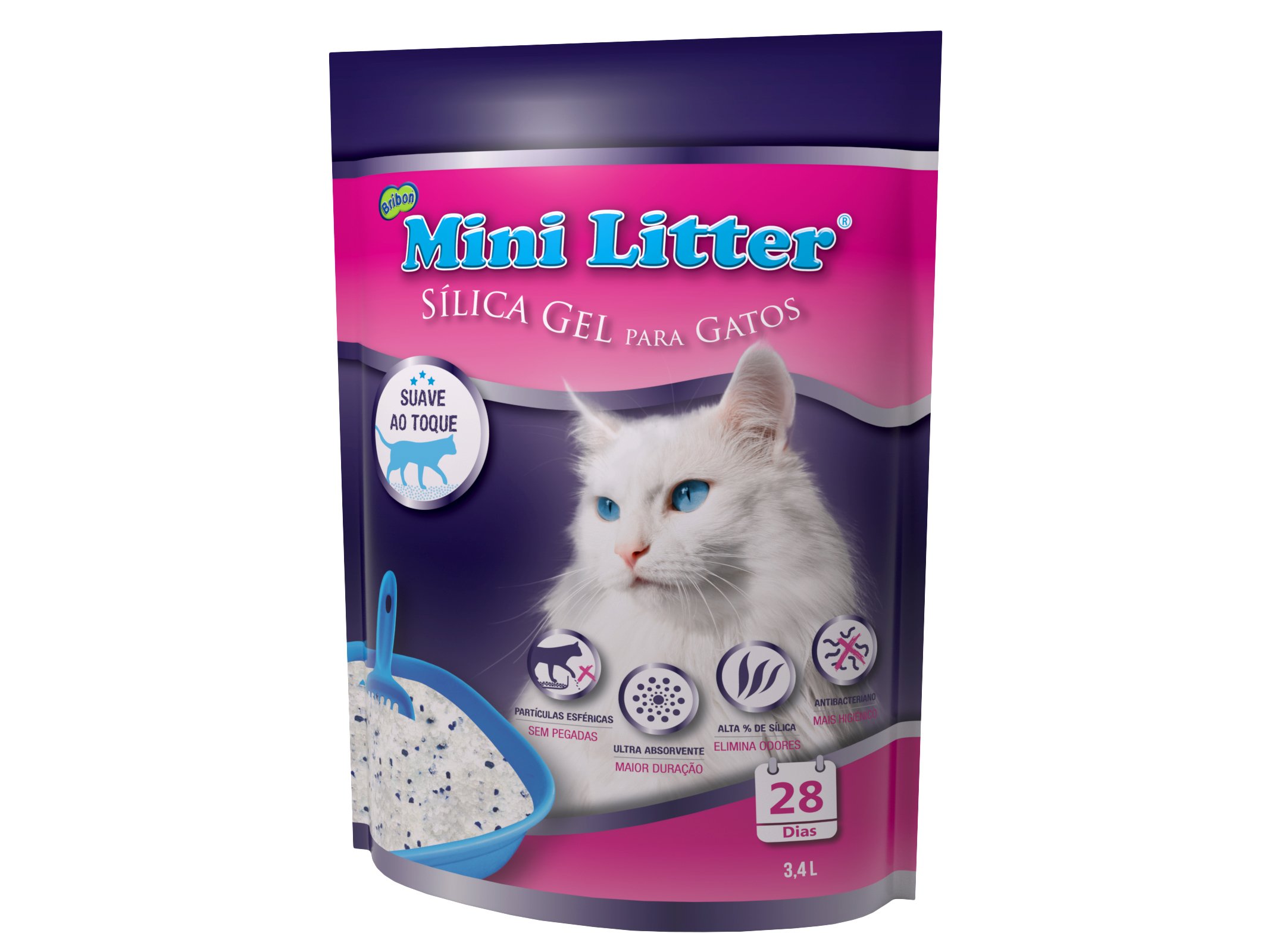 Sílica Gel Para Gatos Bribon Mini Litter 3 4l