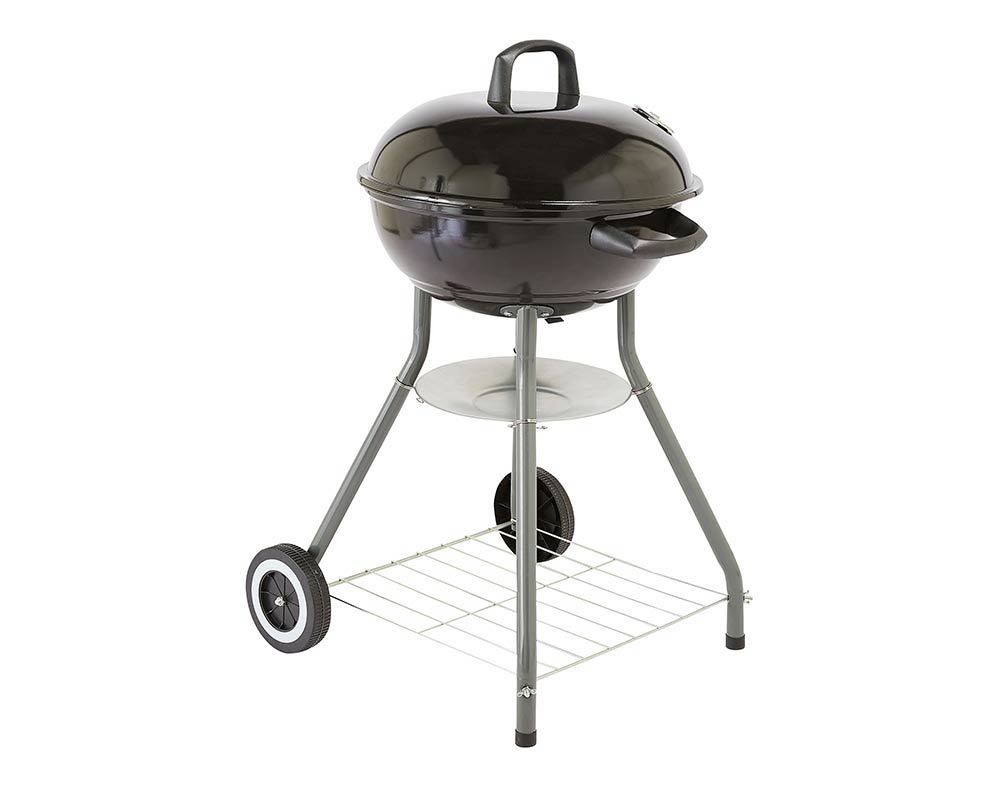 Barbecue A Carvão Com Tampa Garden Star Preto 41cm