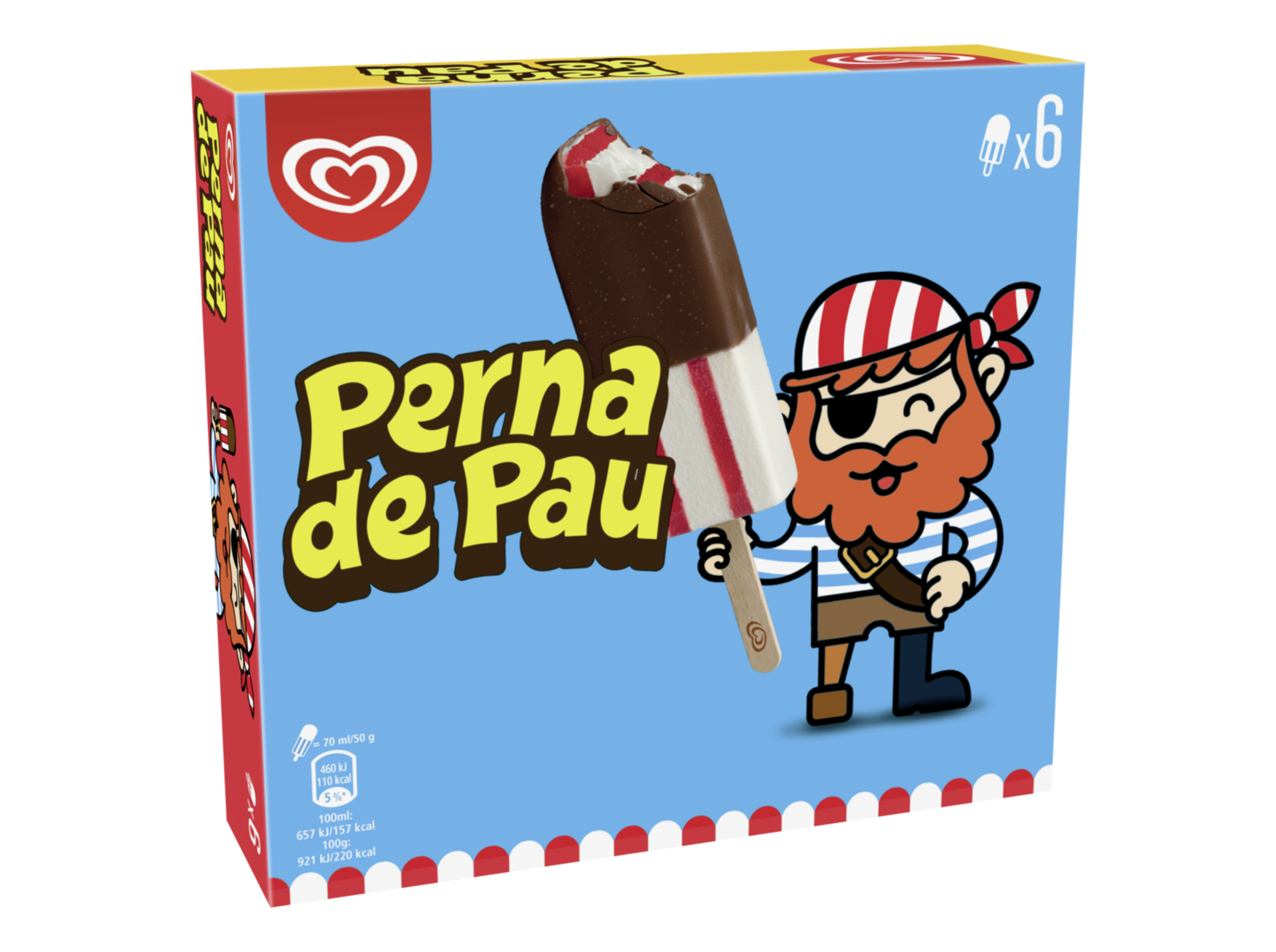 Gelado Olá Multipack Perna De Pau 420ml