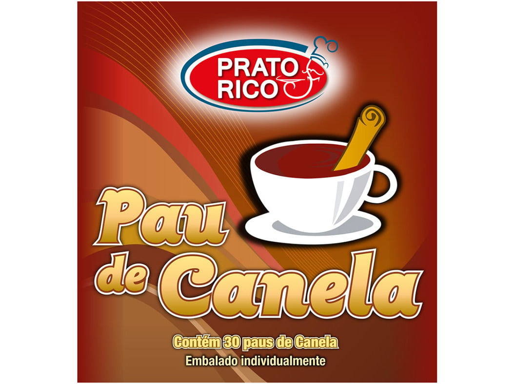 Especiarias Prato Rico Pau Canela 30un