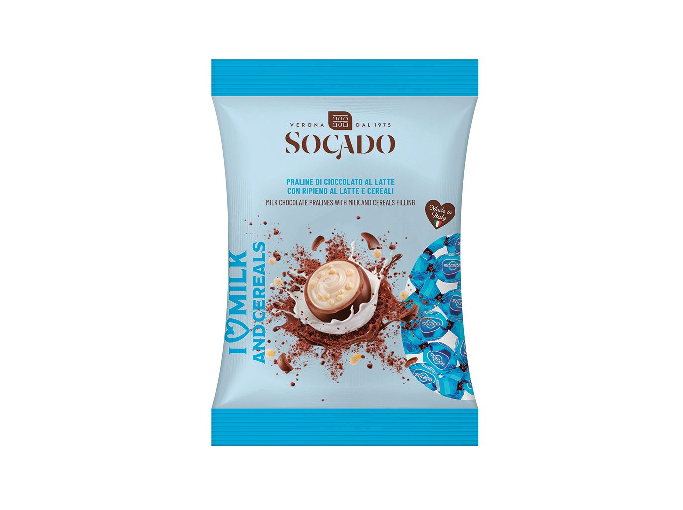 Bombons Socado I Love Milk Cereais 105g