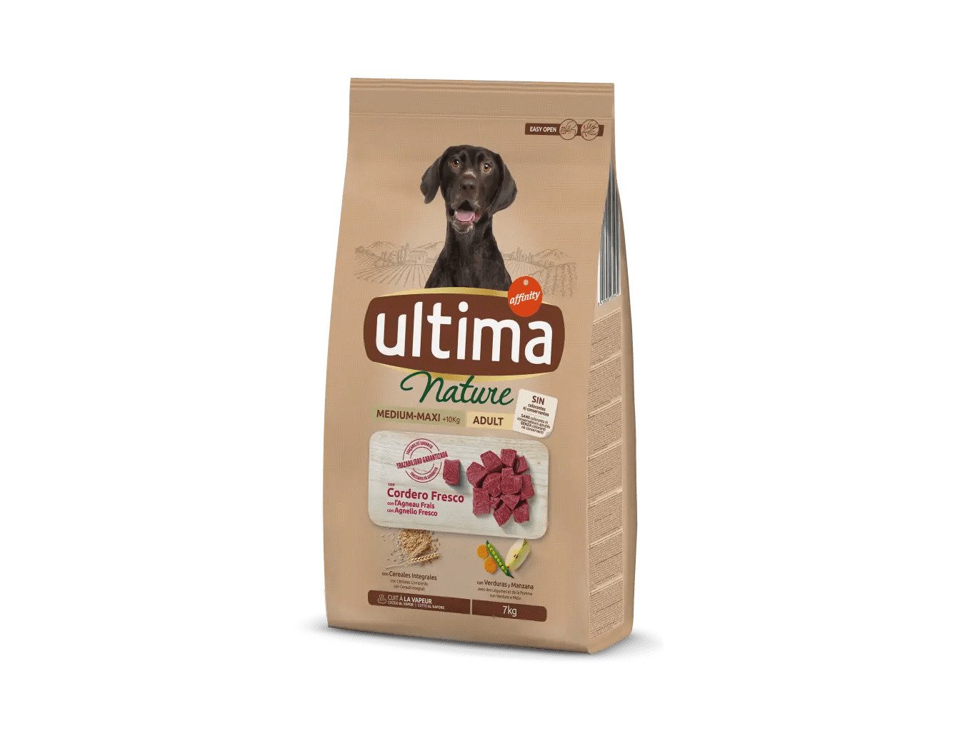 Ração Cão Ultima Nature Médio/maxi Borrego 7kg