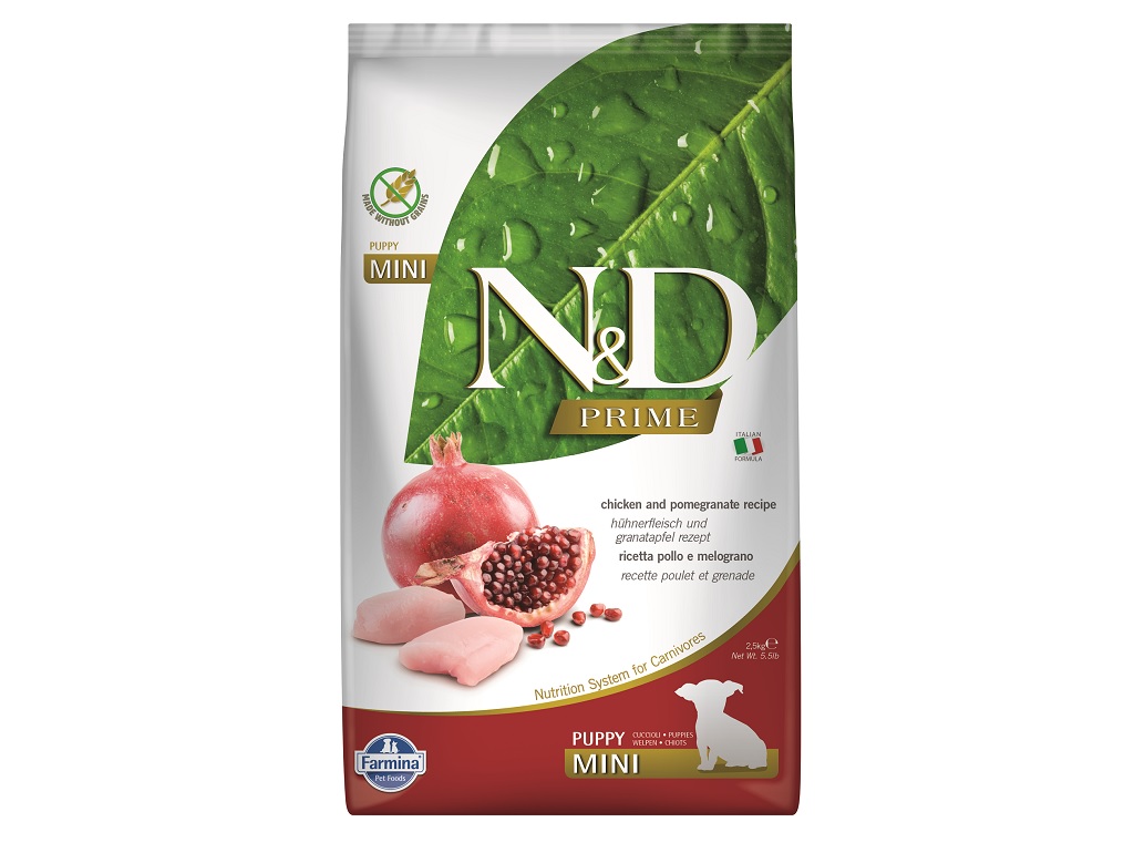 Ração Cão Mini N&d Prime Junior Frango E Romã 2.5kg