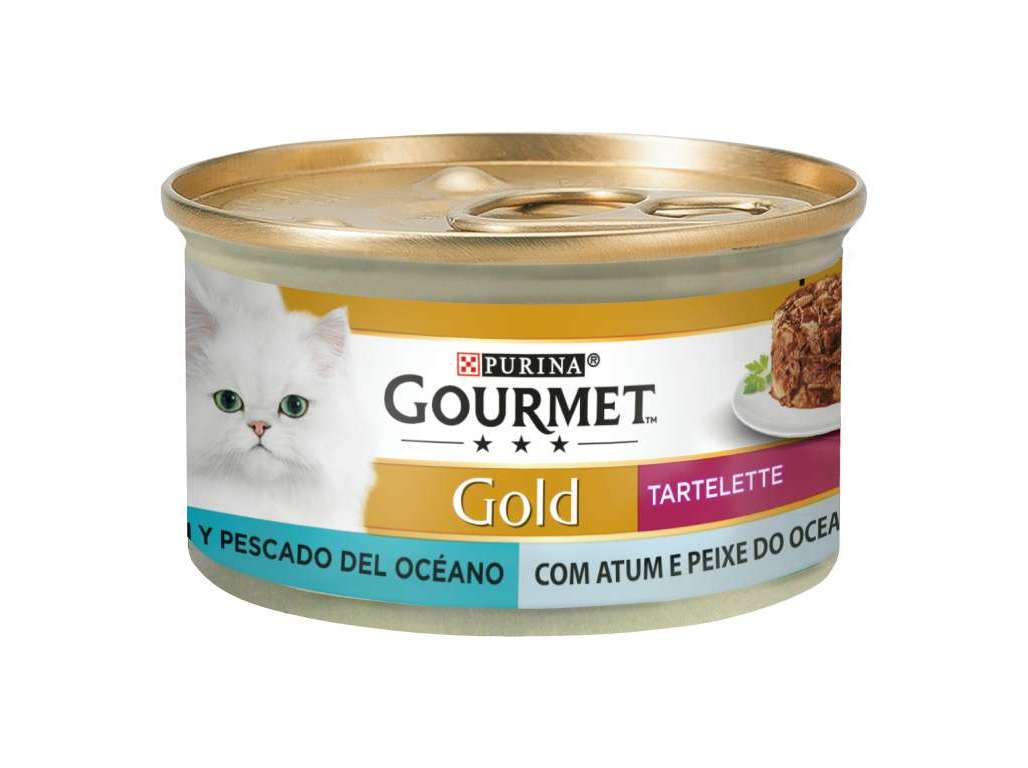 Comida Húmida Gato Gourmet Gold Tartelette Atum E Peixe 85g