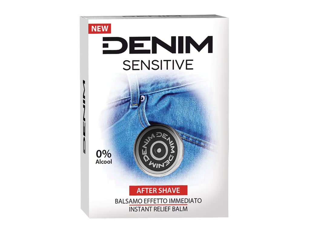 After Shave Denim Bálsamo Sensitive O% Álcool 100 Ml