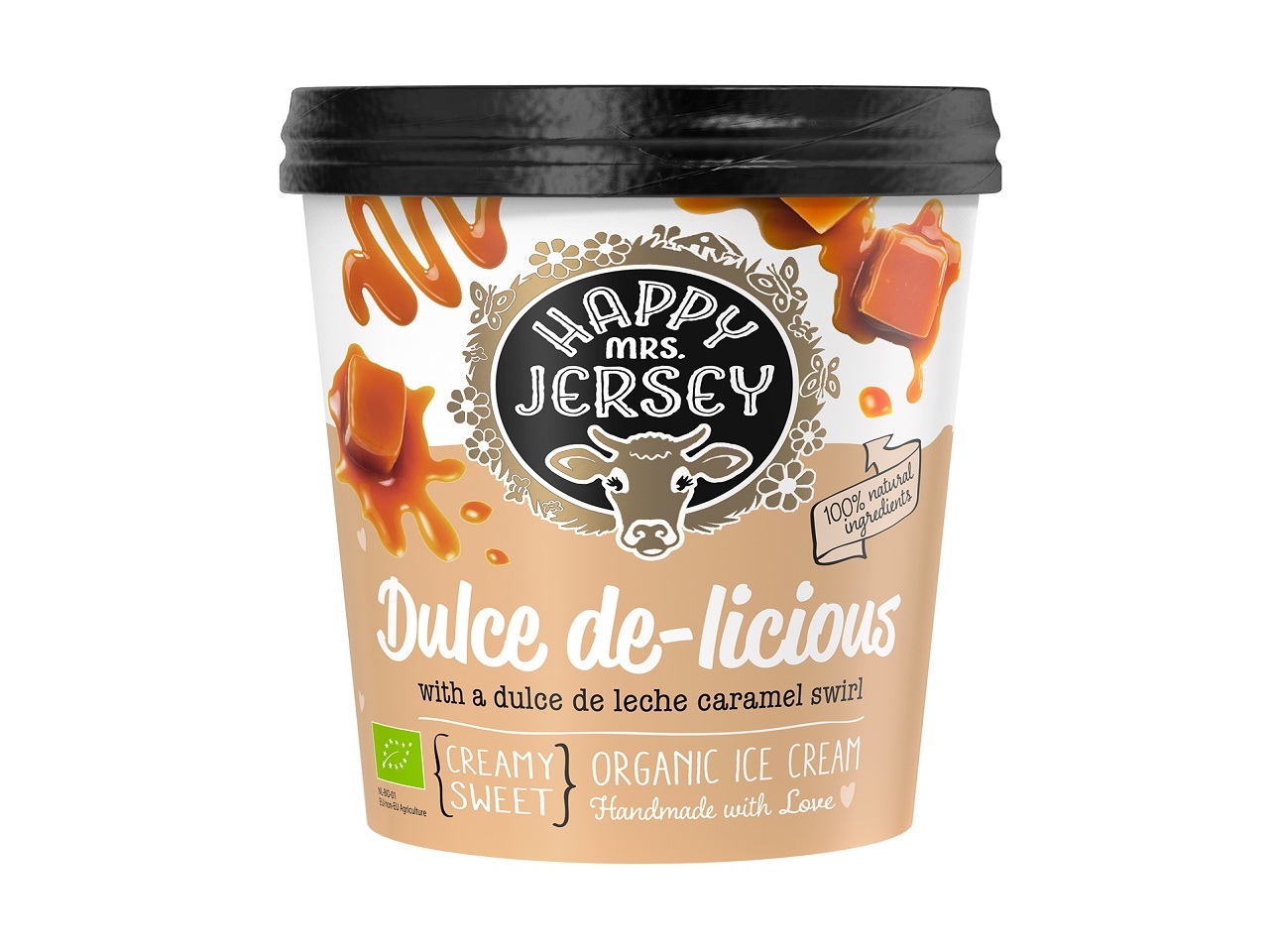 Gelado Happy Mrs Jersey Doce De Leite 500ml