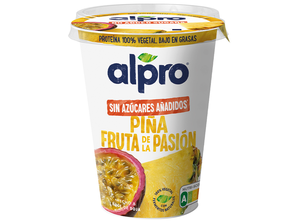 Yofu Alpro Ananás Maracujá Sem Açucar 400g