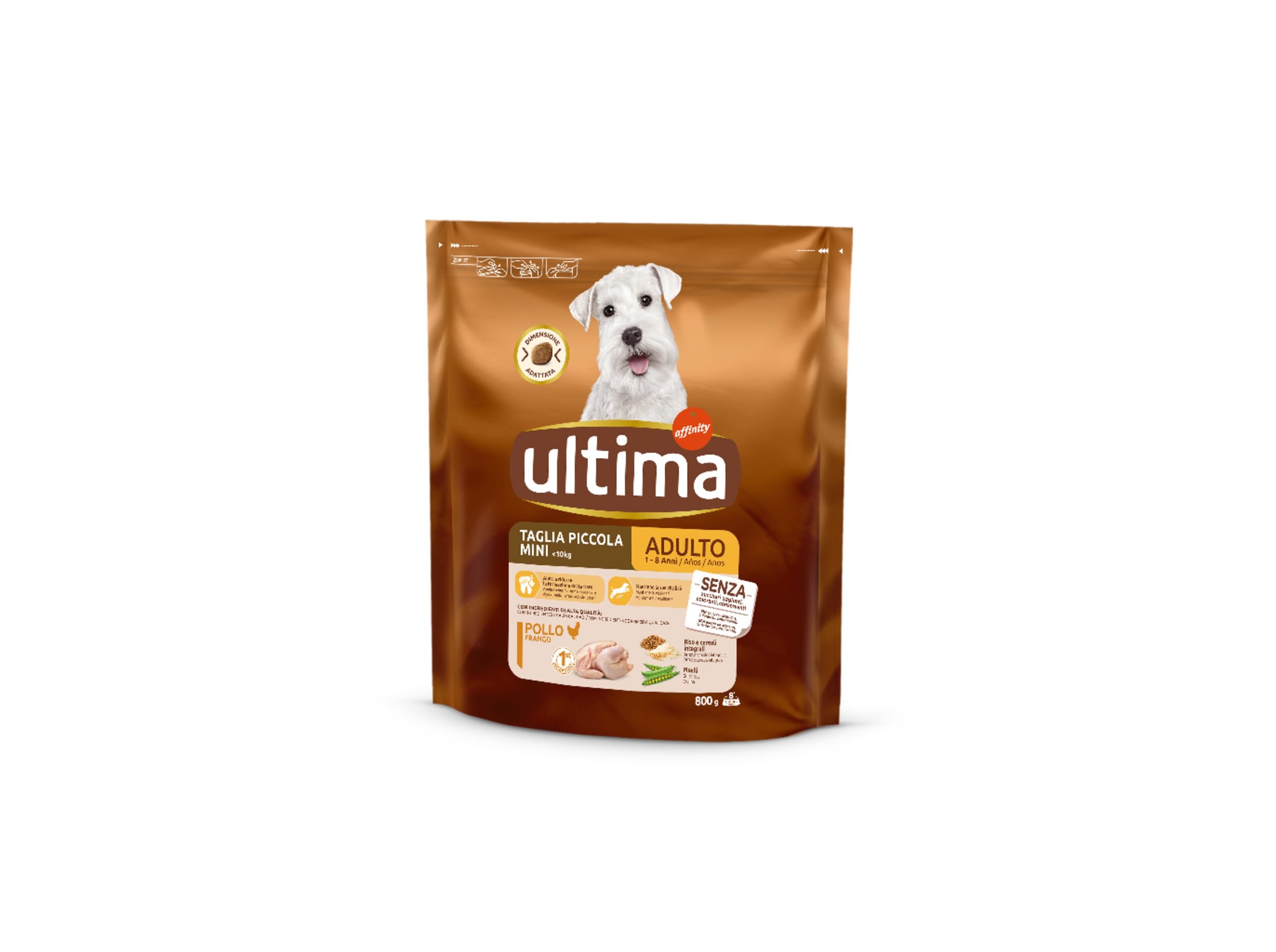 Ração Cão Mini Adulto Ultima Frango 800g