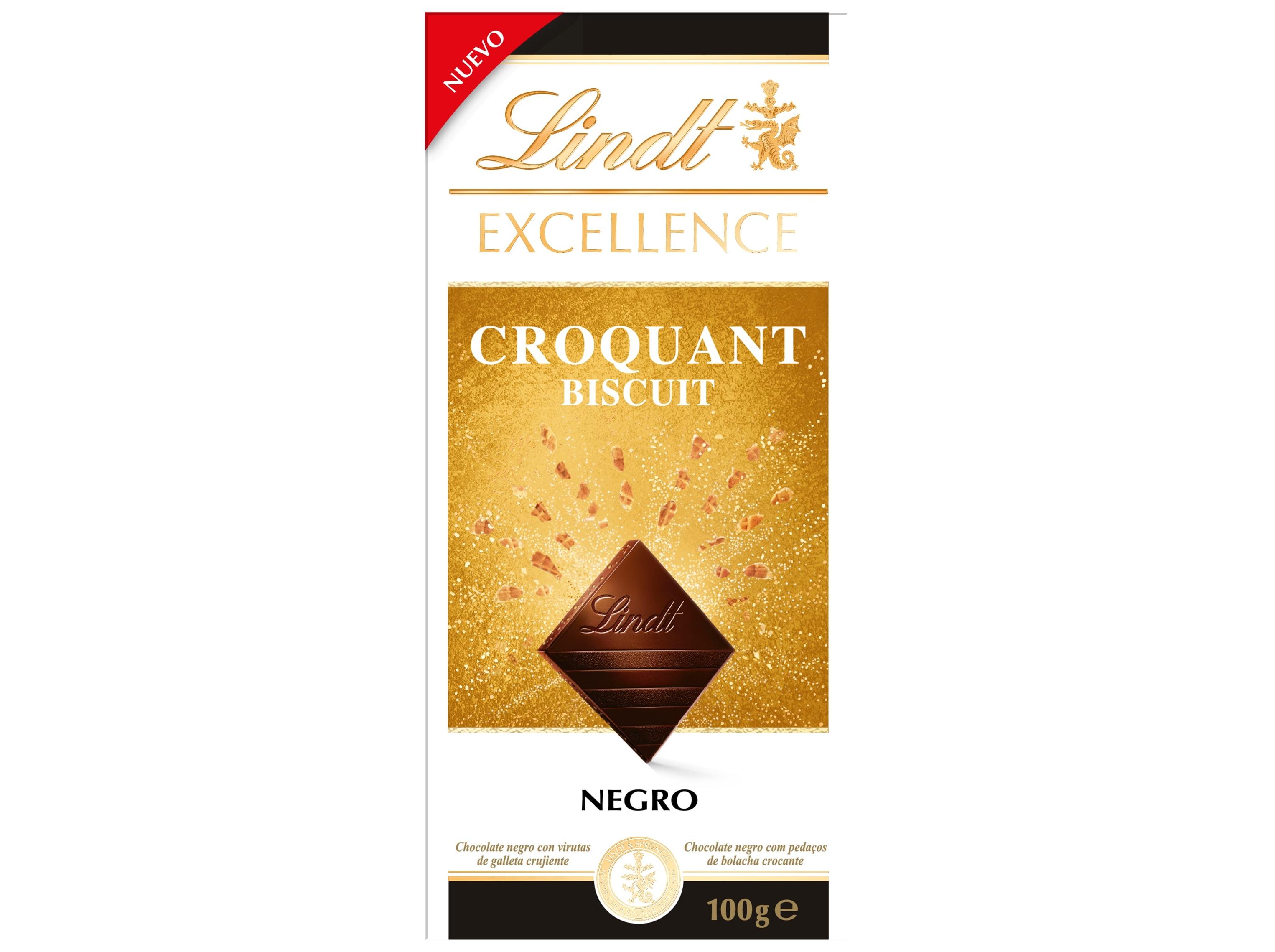 Chocolate Lindt Excellence Croquant Biscuit 100g