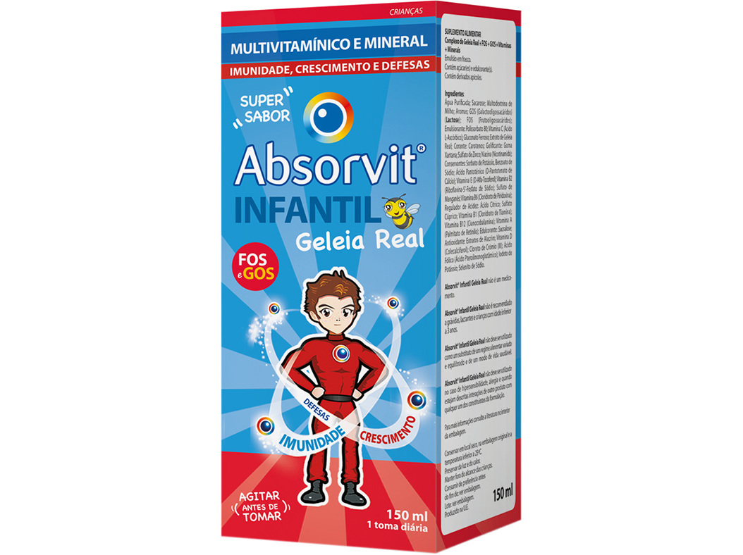 Absorvit Infantil Geleia Real 150ml