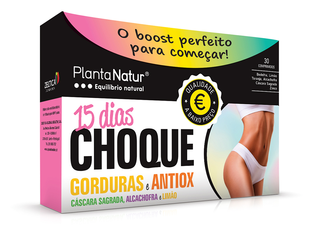 Suplemento Plantanatur Choque 15 Dias 30 Comp