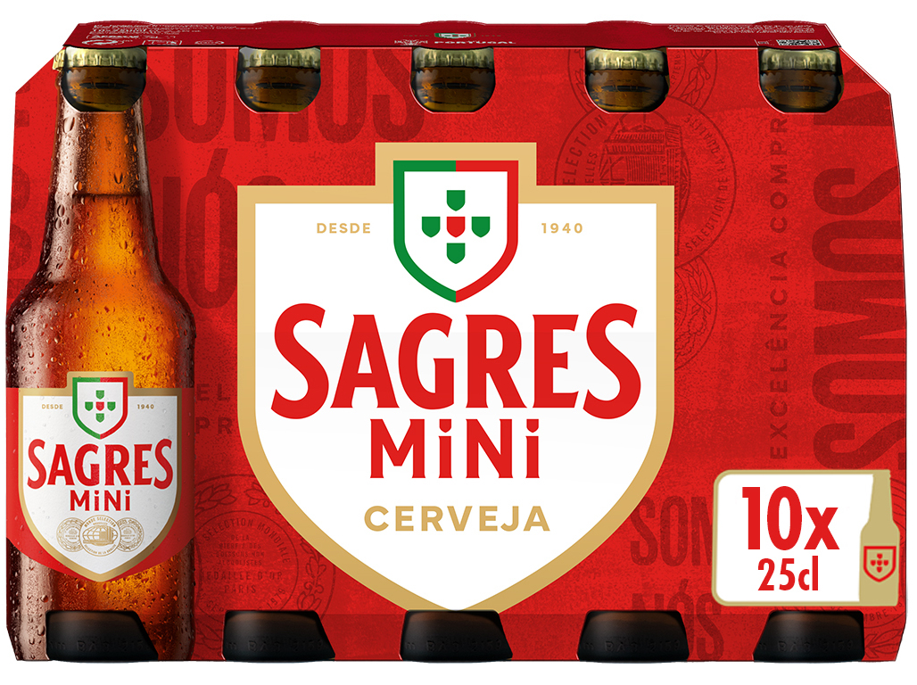 Cerveja Sagres Branca 10x0.25l