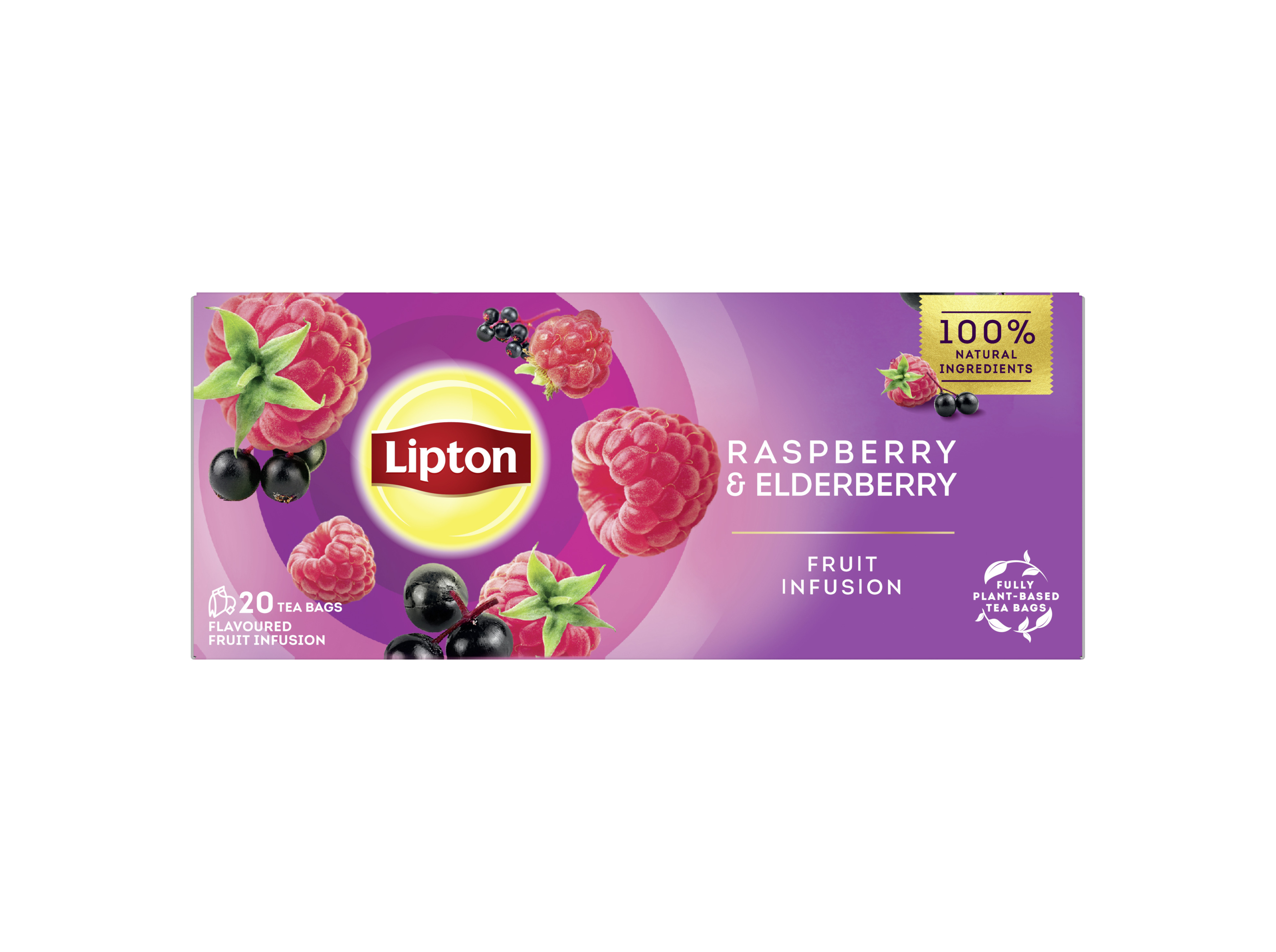 Infusão Lipton Framboesa E Sabugueiro 20 Saq