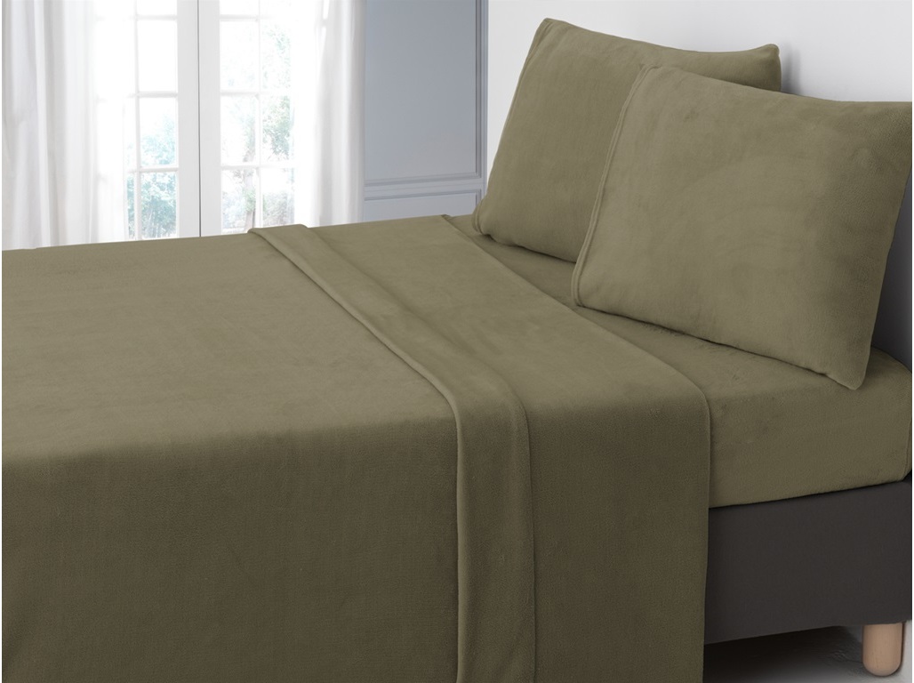 Jogo Cama Coralina Homespecial Verde Oliva 160x270cm