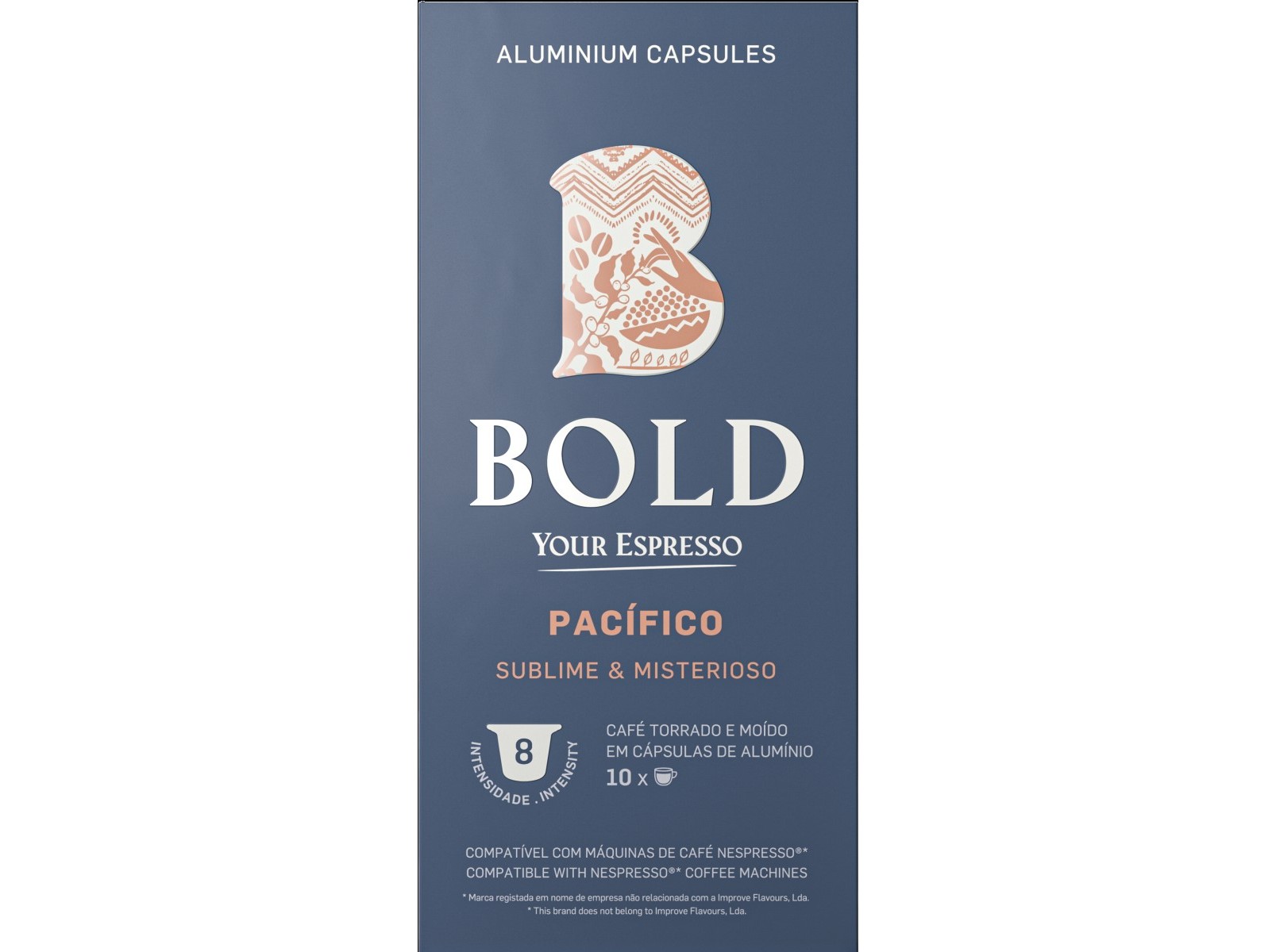 Cápsulas Café Bold Aluminio Nsp Pacifico 1o Un