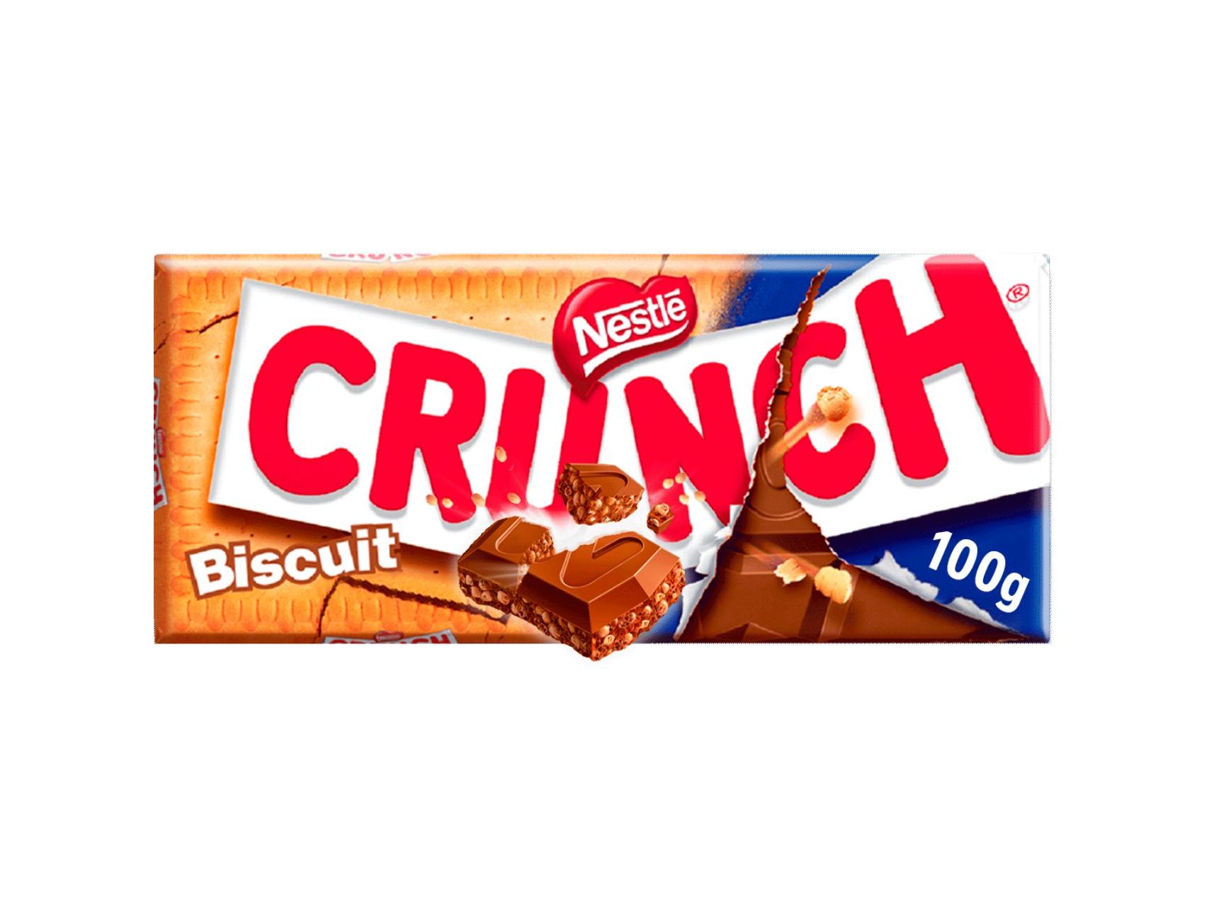 Tablete Nestlé Chocolate Crunch Bolacha 100g