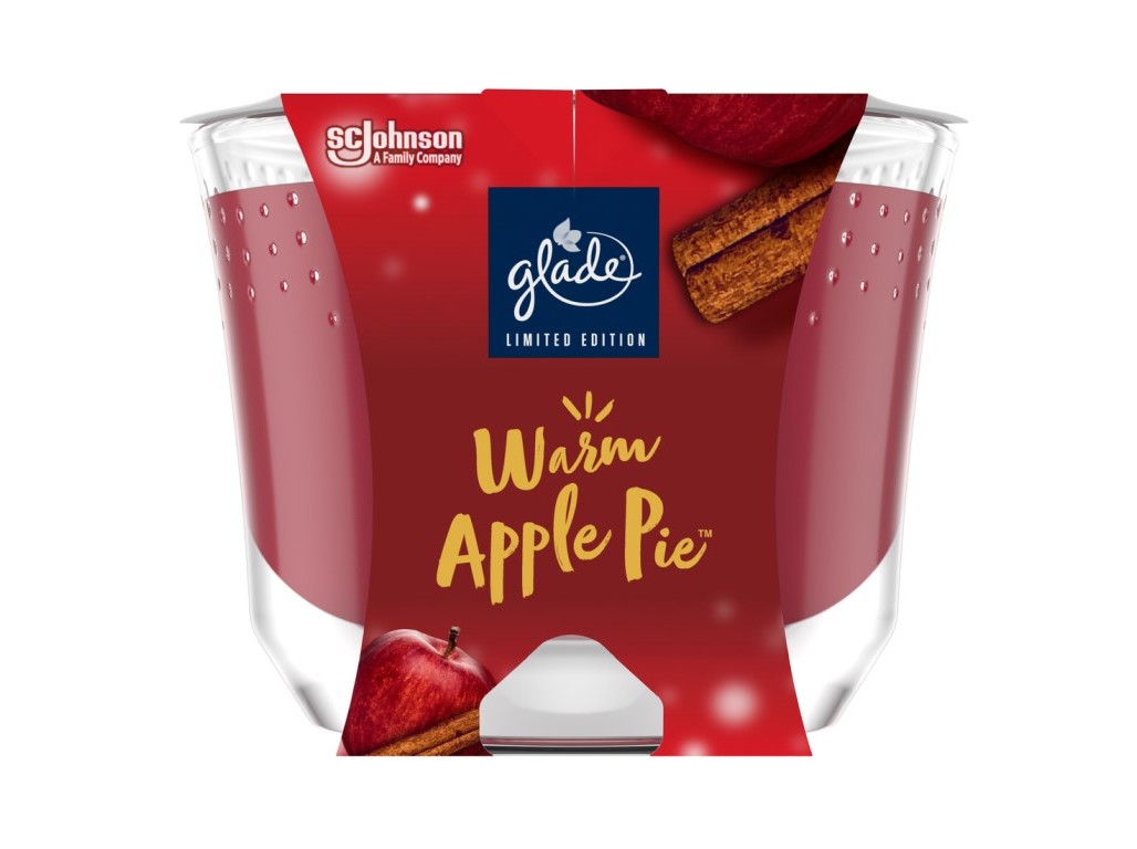 Vela Longa Duração Glade Winter Warm Apple Pie 204g