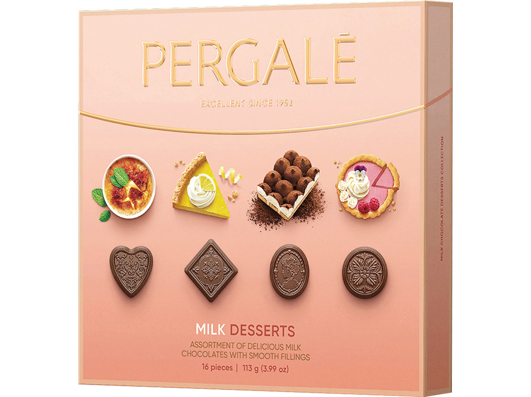 Bombons Praliné Pergale Milk Dessert 113g