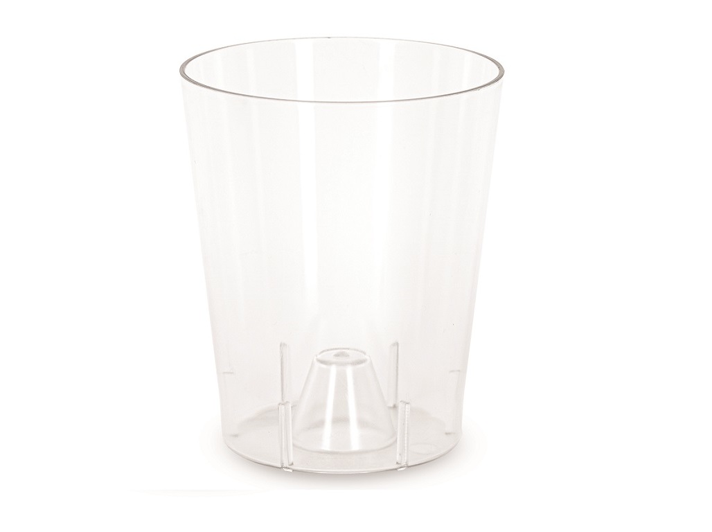 Vaso Para Orquidea In&out Transparente 14x16cm