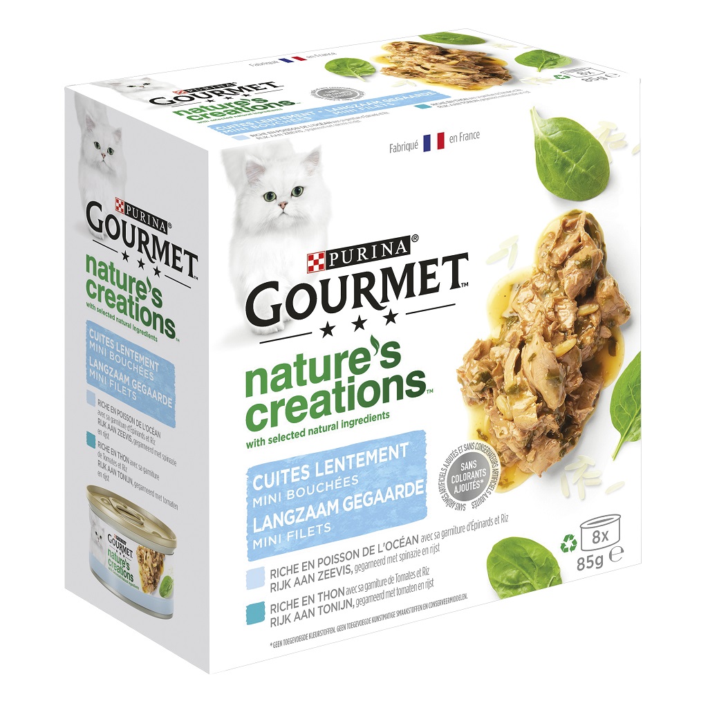 Comida Húm Gato Gourmet Nc Peixe E Atum 8x85g