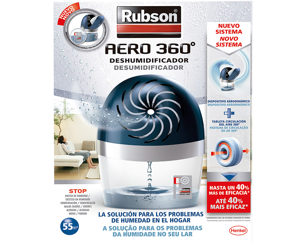 Desumidificador Inodoro Aero 360° - emb. 450 gr - Rubson