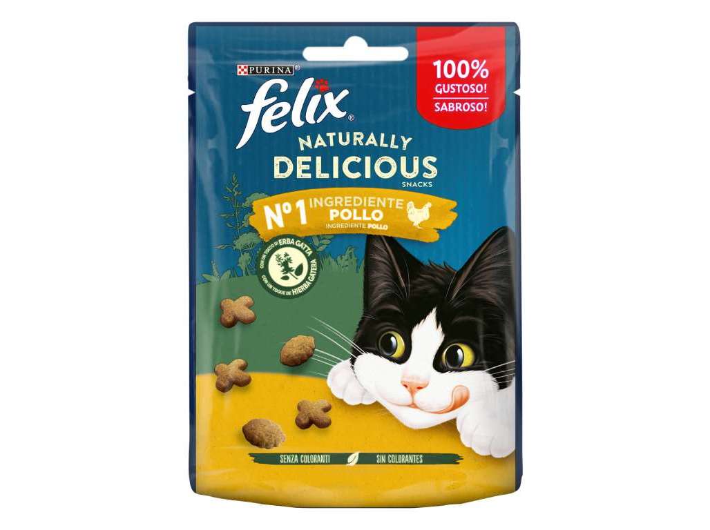 Snack Gato Felix Naturally Delicious Frango 50gr