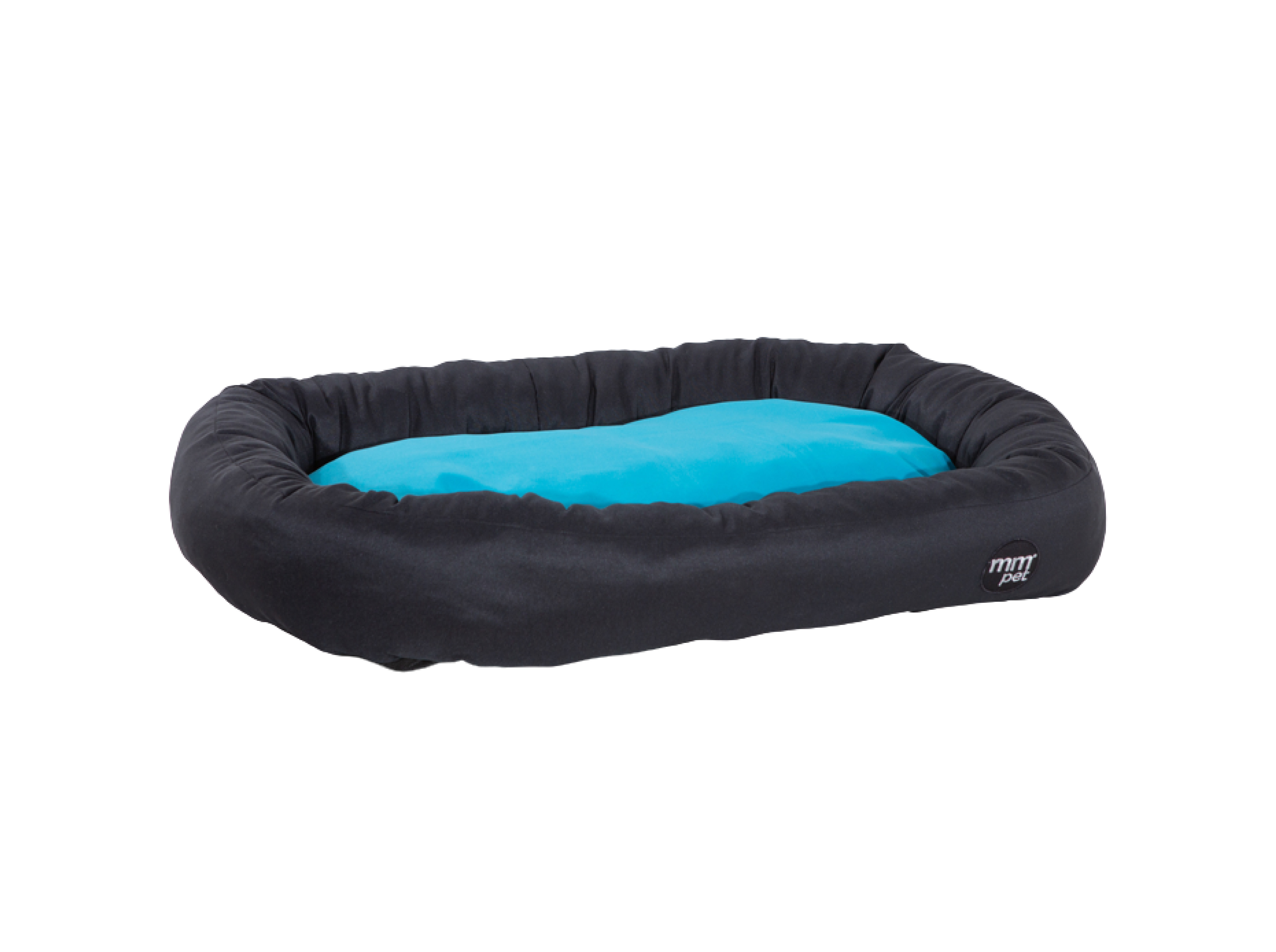 Cama Animais Oval Mmpet Azul Turquesa M 80x55cm