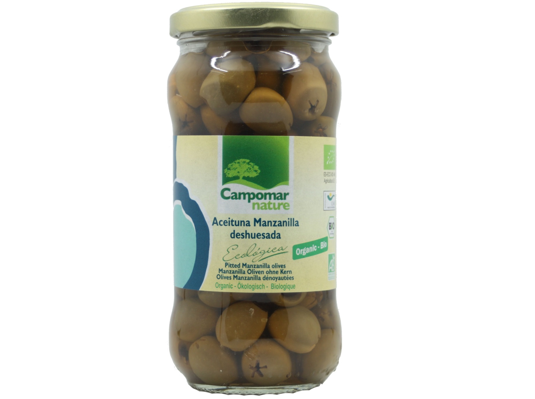 Azeitonas Campomar Nature Manzanilha Desc. Bio 200g