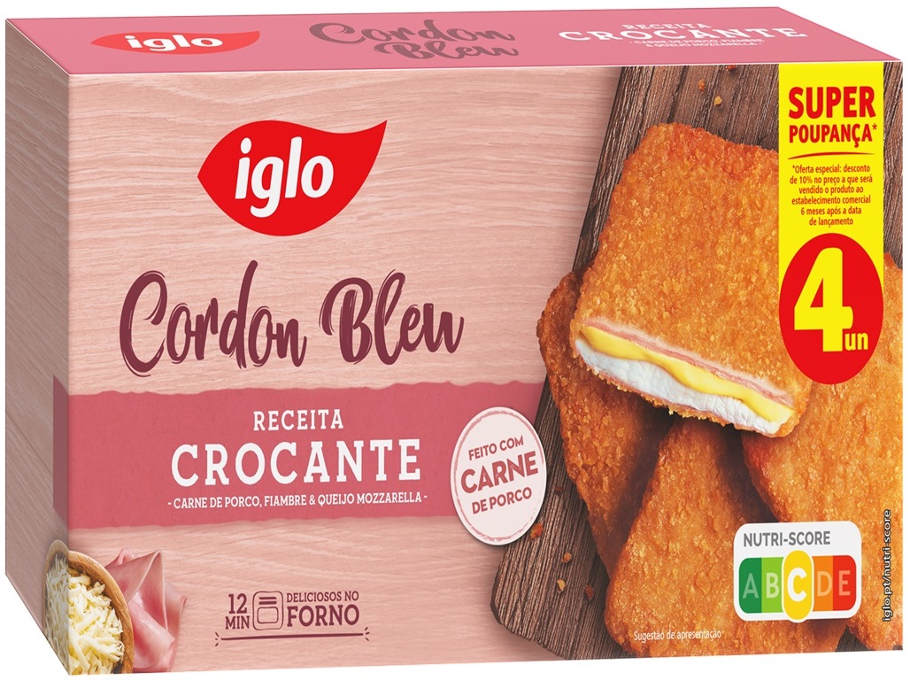 Crocantes Iglo De Porco Cordon Bleu 376g