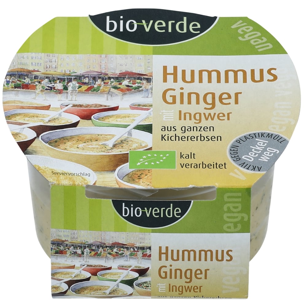 Hummus Bio Verde Coentros E Gengibre Bio 150g