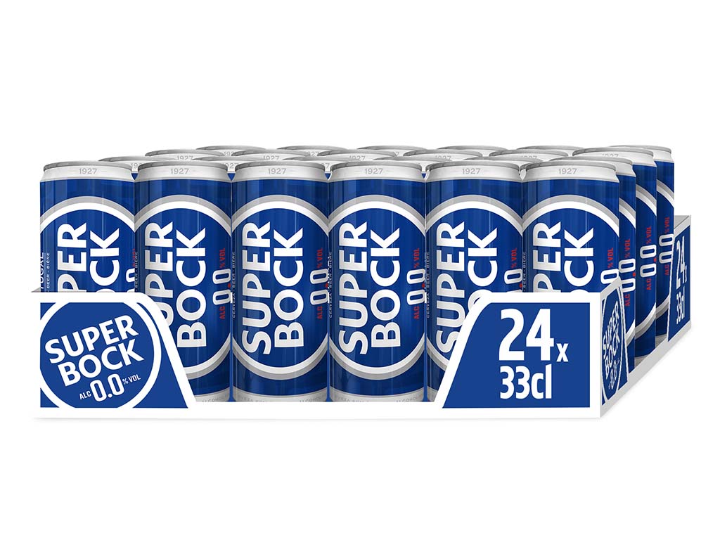 Cerveja Sem Álcool Super Bock 0 0% Lata 24x0.33l