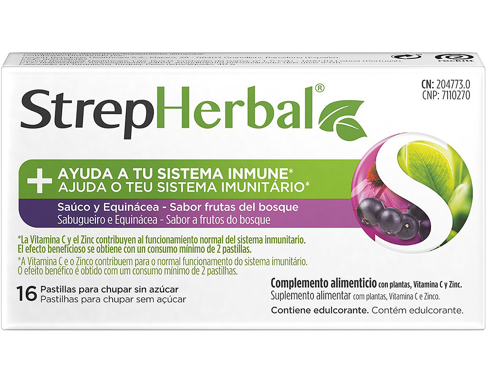 Suplemento Strepherbal Sabugueiro E Equinacea 16un