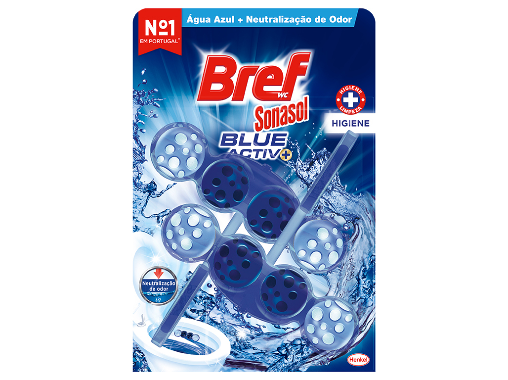 Bloco Sanitário Sonasol Blue Active Higiene 2x50g