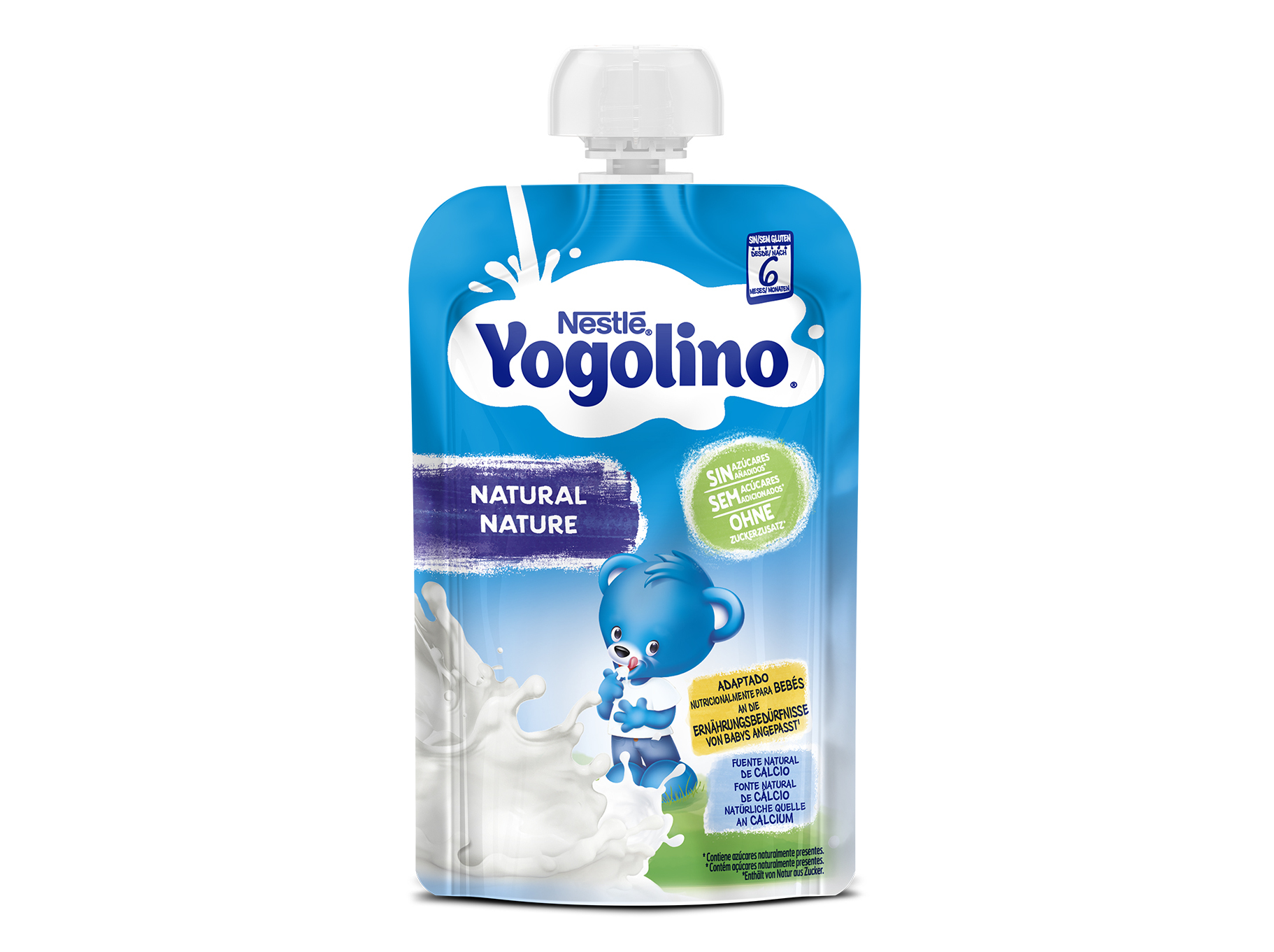 YOGOLINO SABOR PLÁTANO Y FRESA POUCHE 100 GR