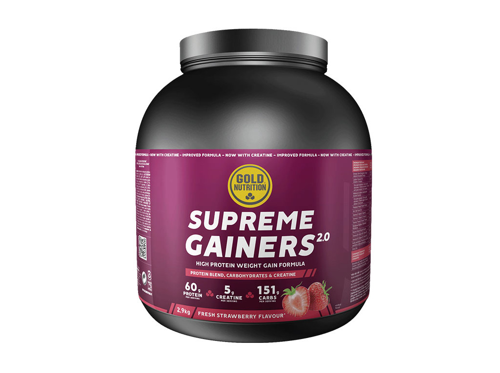 Suplemento Goldnutrition Supreme Gainer Morango 2.9 Kg