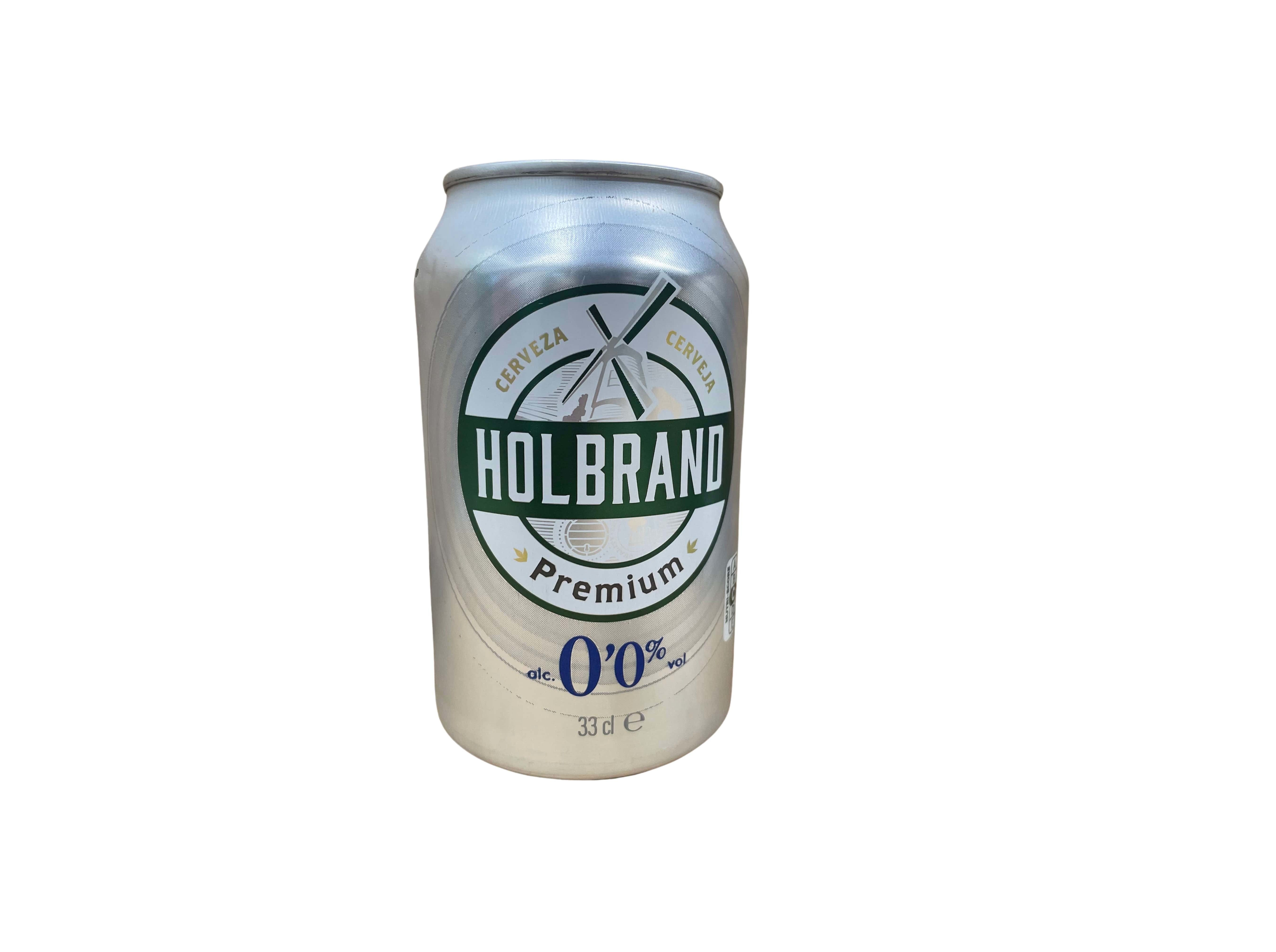 Cerveja Sem Álcool Holbrand Lata 0.33l