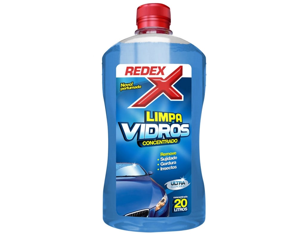 Limpa Vidros Concentado Redex Azul 500ml