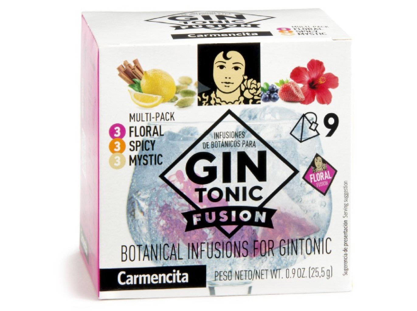 Especiarias Carmencita Para Gin 3 Sabores 25.5g