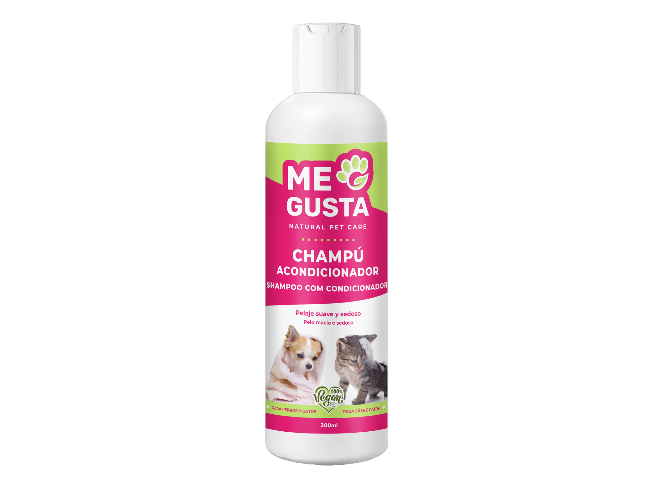 Champô Para Animais Me Gusta Com Condicionador 300ml