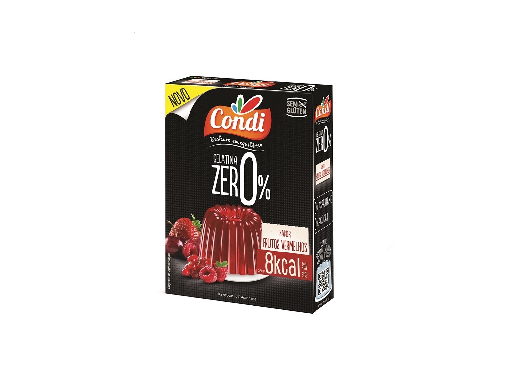 Gelatinas Condi Zero Frutos Vermelhos 26g