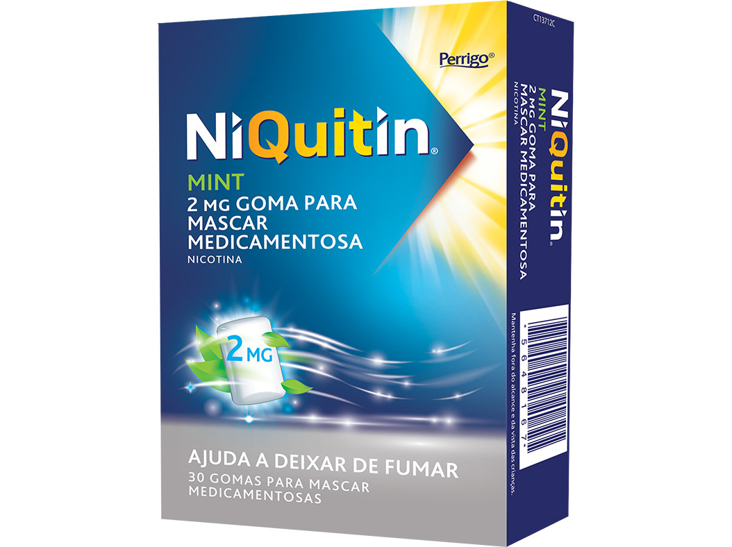 Gomas Niquitin Menta Fresca 2mg 30un