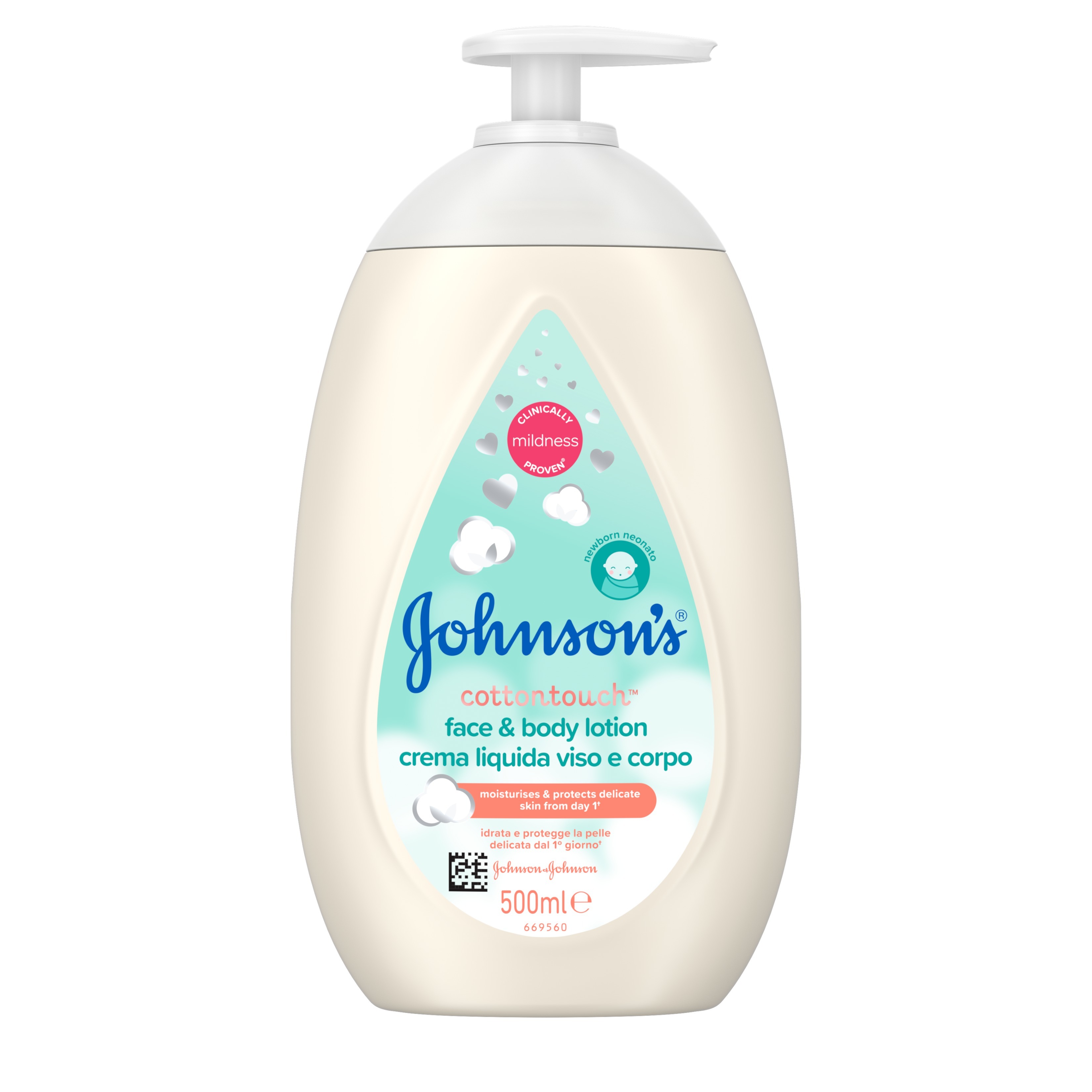 Loção Johnson's Bebé Cotton Touch 500ml