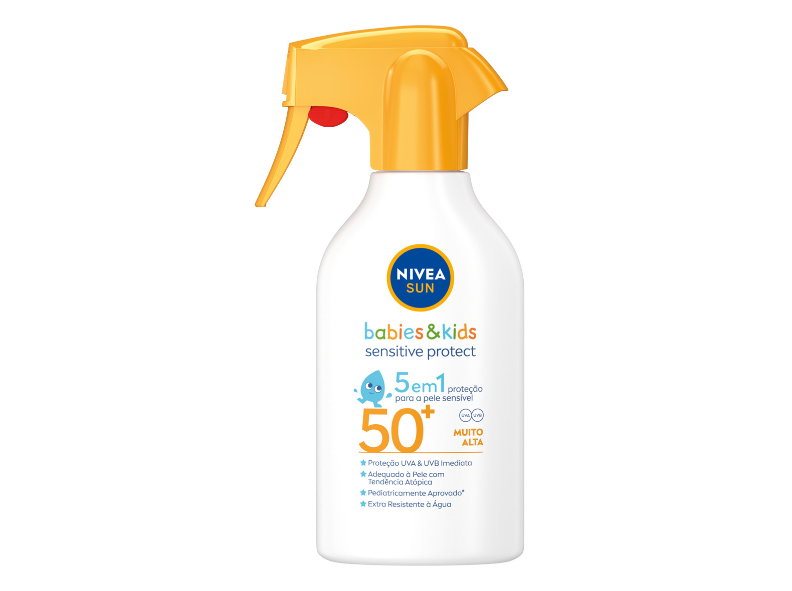 Protect Protetor Solar Para Crianças Sensitive Spray Fp50+ Babies & Kids Sensitive Nivea Sun 270 Ml