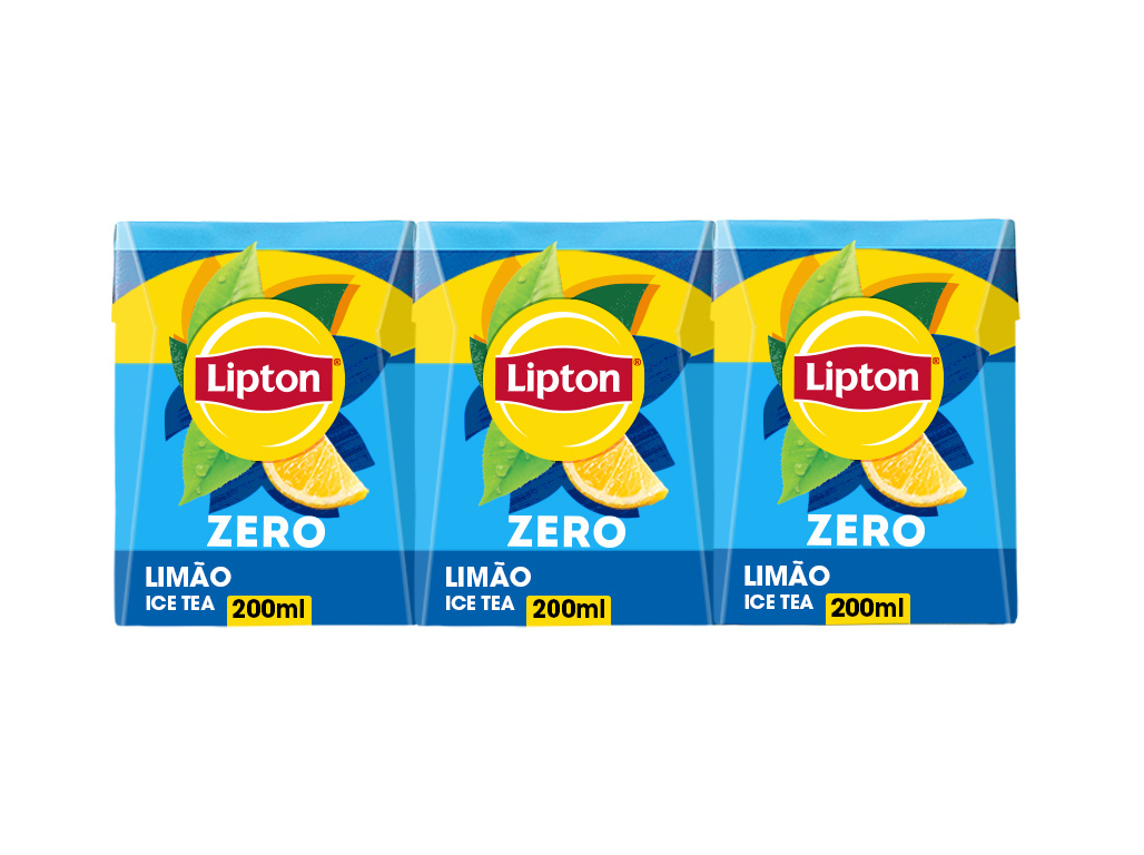 Ice Tea Lipton Limão Zero Açúcar 3x0.20l