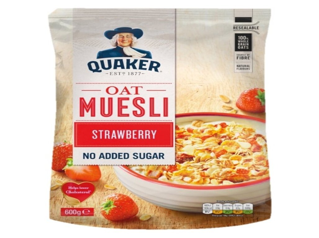 Cereais Quaker Muesli Morango E Mirtilos 350 G