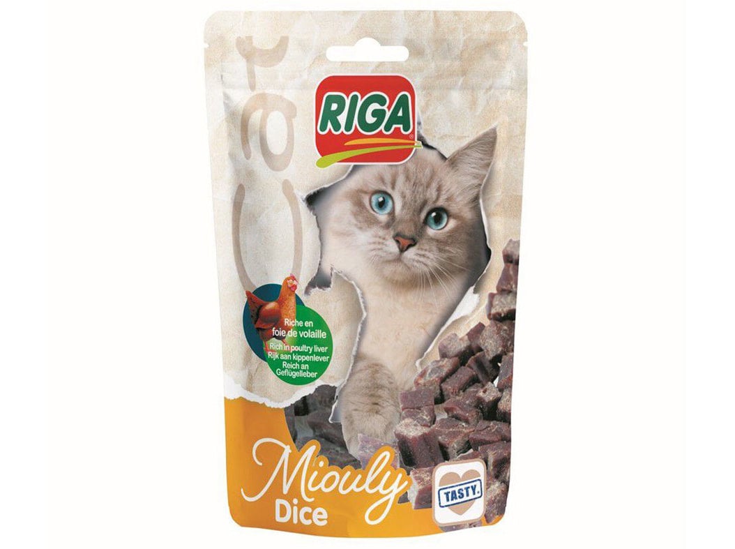 Snack Gato Riga Miouly Fígado Aves 50g